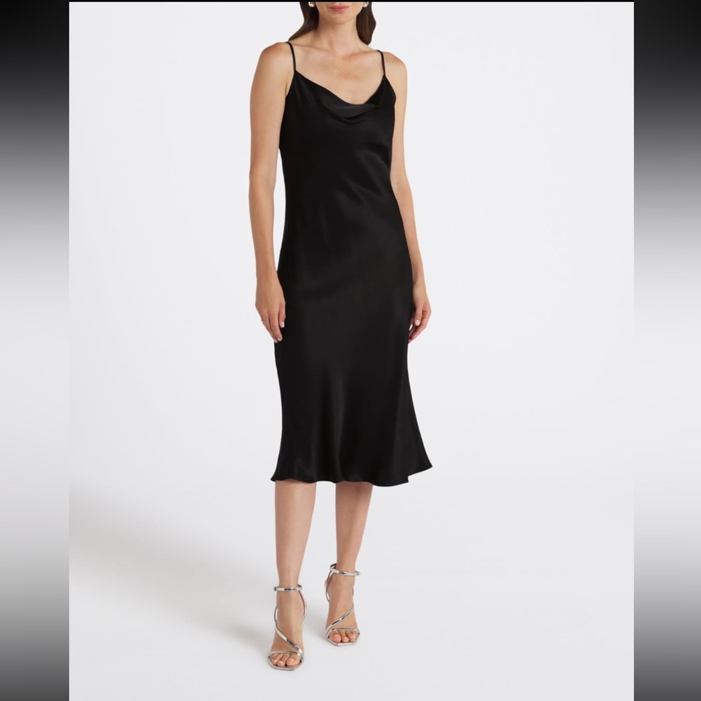 Elegant Black Slip Dress
